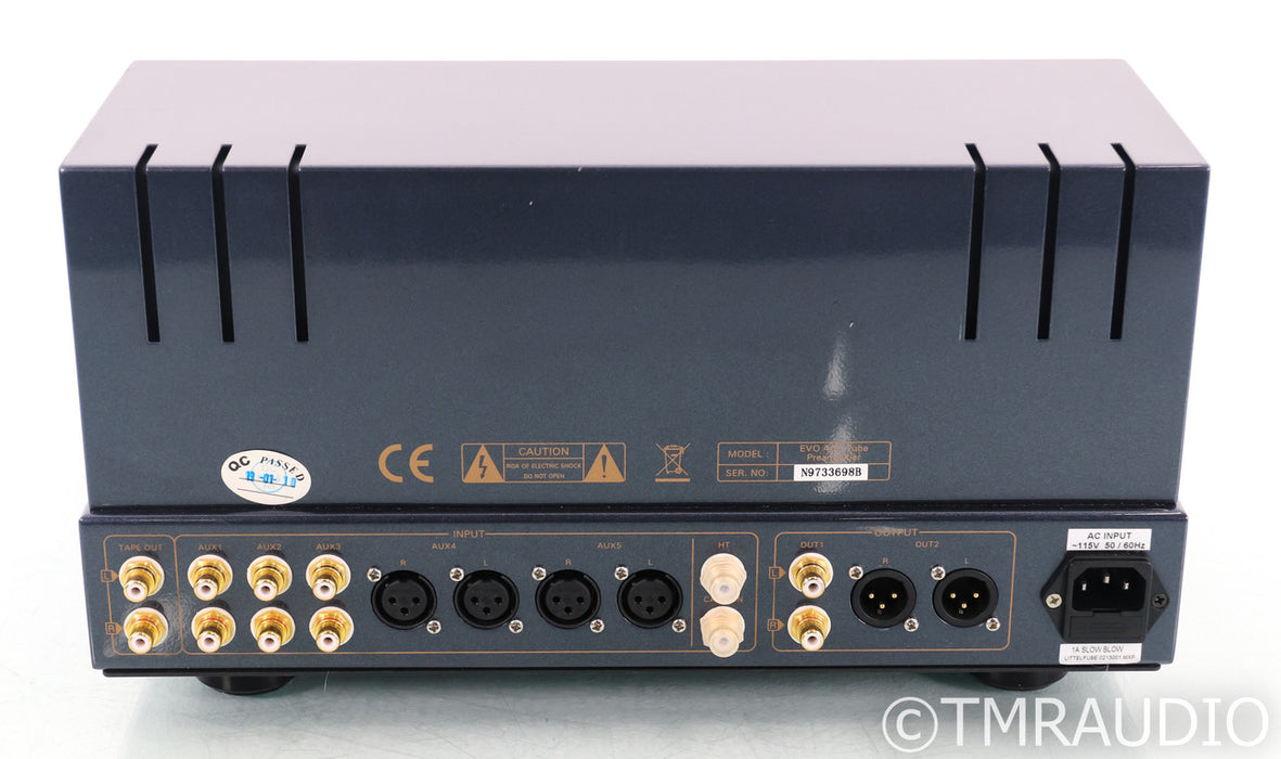 PrimaLuna EVO 400 Stereo Tube Preamplifier; EvoLution; Black; Remote