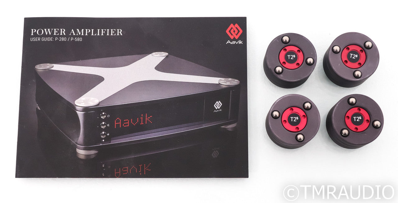 Aavik P580 Stereo Power Amplifier; P-580; Upgraded Isolation Feet