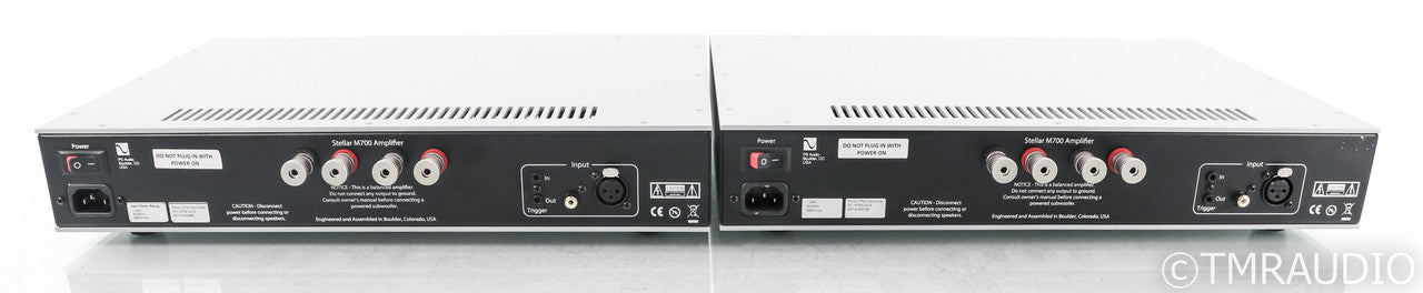 PS Audio Stellar M700 Mono Power Amplifier; Silver Pair; M-700 (Used)