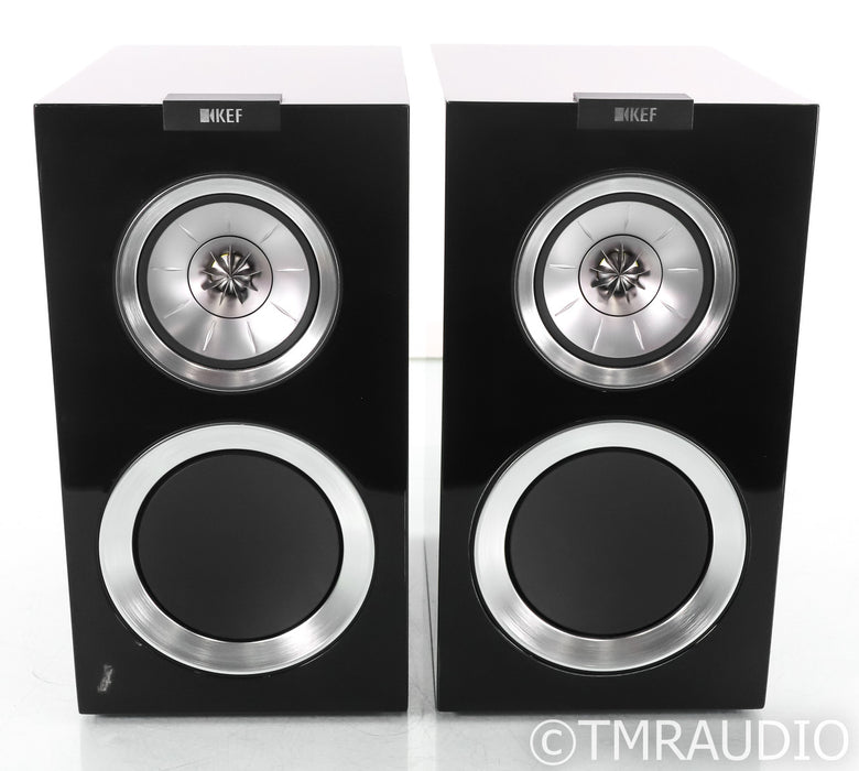 KEF R300 Bookshelf Speakers; R-300; Black Pair
