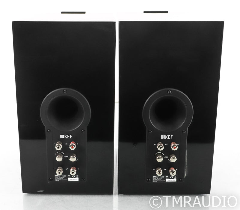 KEF R300 Bookshelf Speakers; R-300; Black Pair