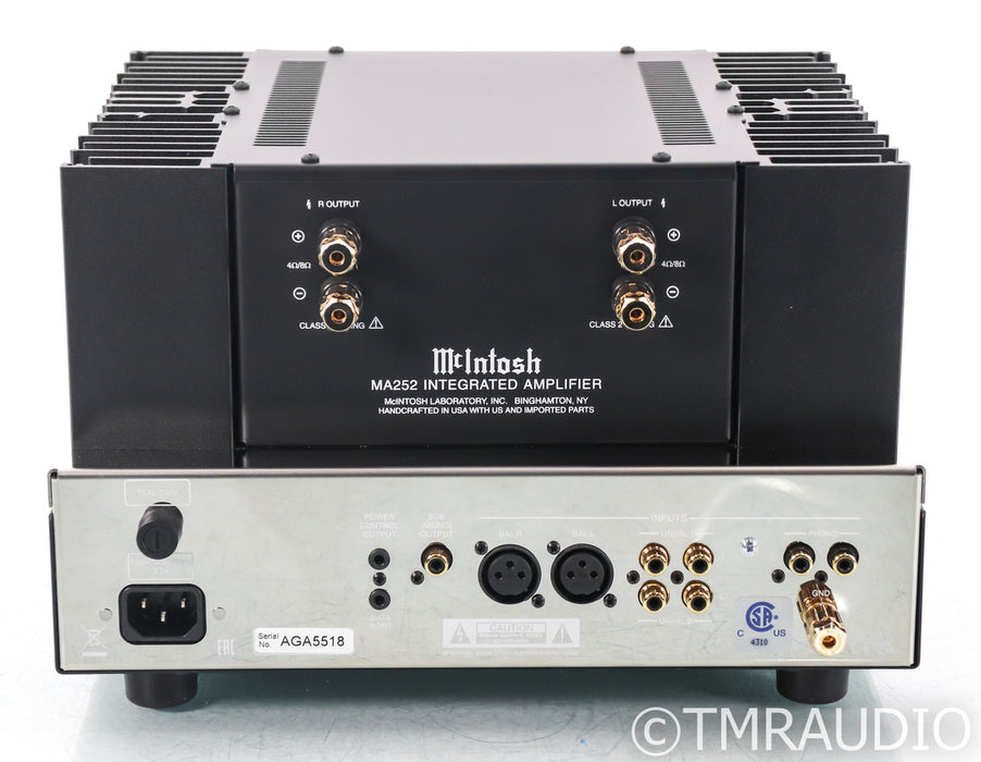 McIntosh MA252 Stereo Tube Hybrid Integrated Amplifier; MM Phono; Remote