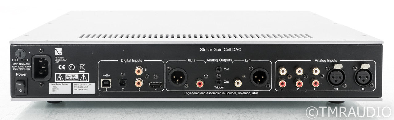 PS Audio Stellar Gain Cell DAC; D/A Converter; Remote; USB; Silver (Used)