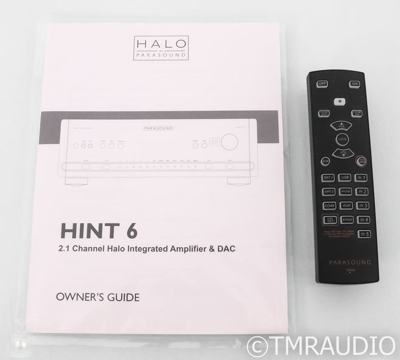 Parasound Halo HINT 6 Stereo Integrated Amplifier; DAC; Remote; Black
