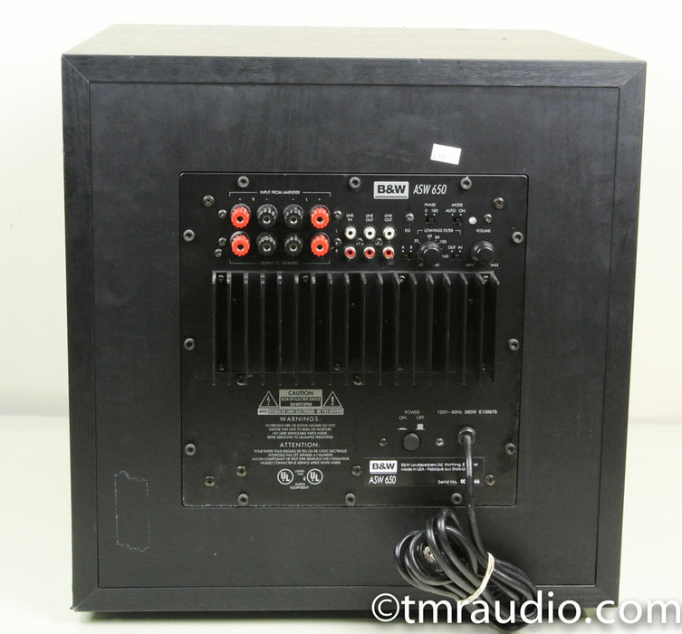 B&W ASW-650 Powered Subwoofer