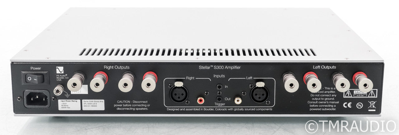 PS Audio Stellar S300 Stereo Power Amplfiier; S-300; Silver (Used)