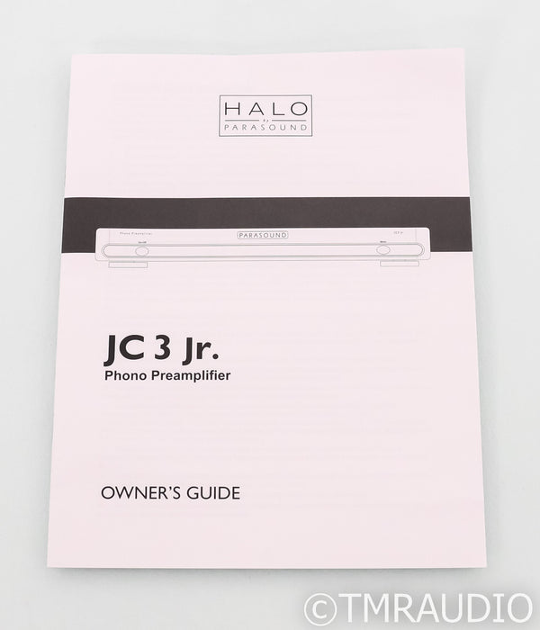 Parasound Halo JC3 Jr. MM / MC Phono Preamplifier; JC-3; Black