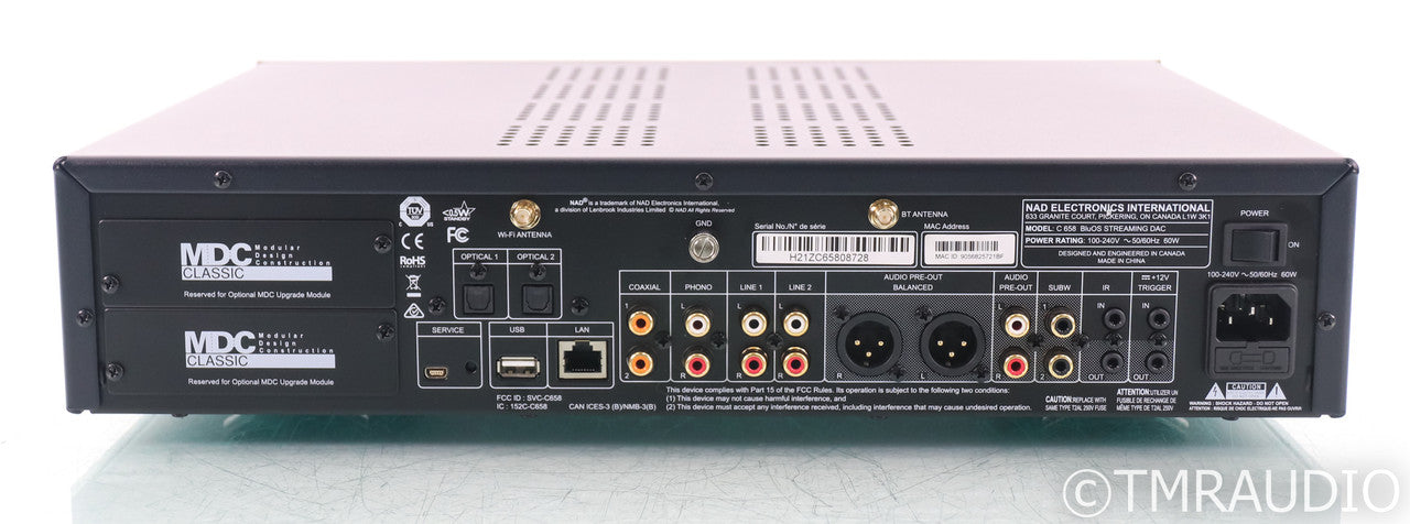 NAD C 658 Wireless Streaming DAC; D/A Converter; C658; BluOS; Remote