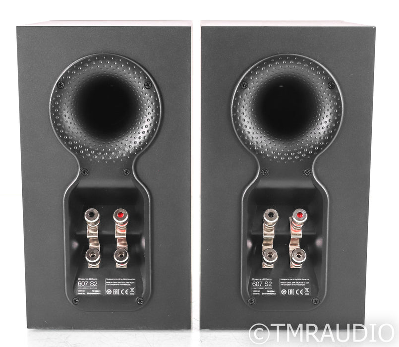 B&W 607 S2 Bookshelf Speakers; Black Ash Pair