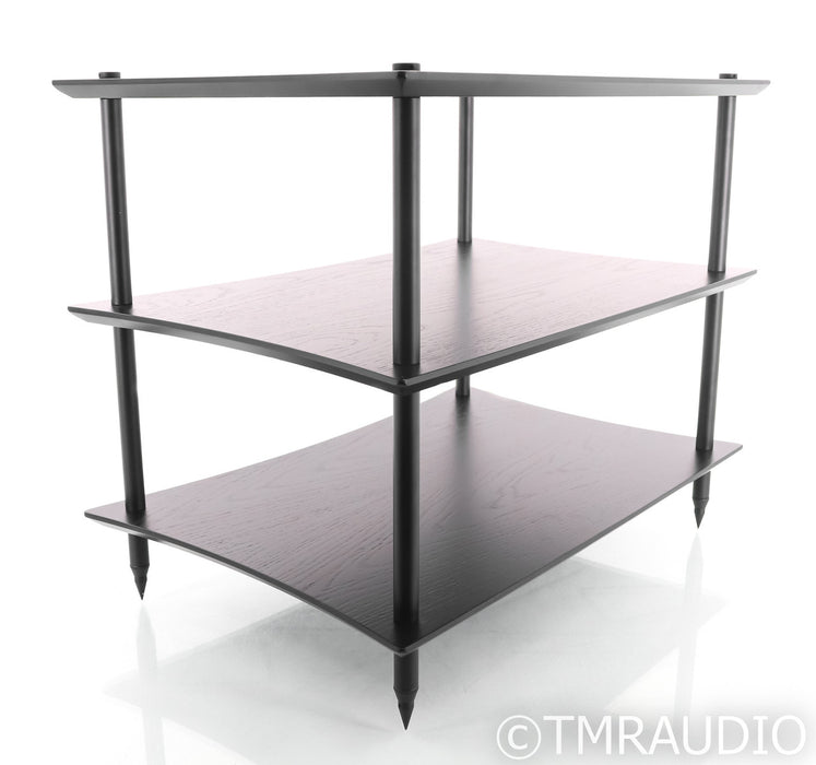 Quadraspire Q4 Evo 3 Shelf Rack; Black Bamboo