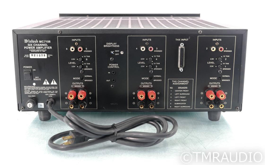 McIntosh MC7106 6-Channel Power Amplifier; MC-7106