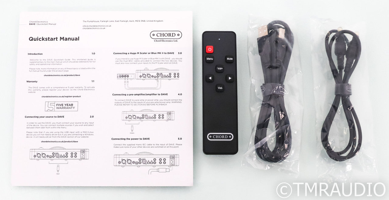 Chord Electronics DAVE DAC; D/A Converter; Black (Open Box)