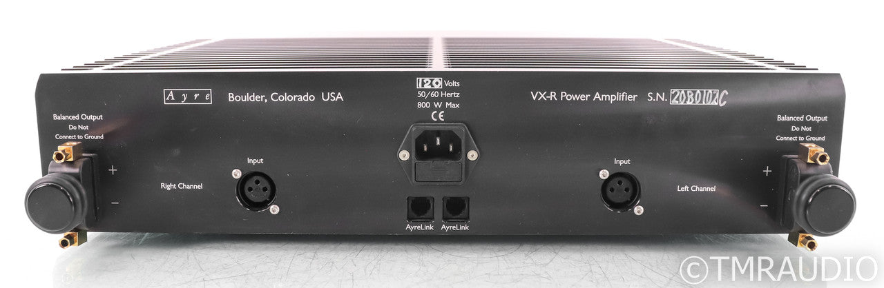 Ayre VX-R Twenty Stereo Power Amplifier; VXR; Black