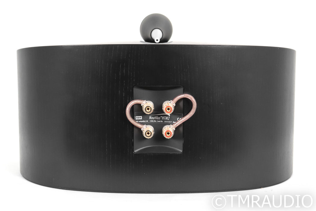 B&W Nautilus HTM2 Center Channel Speaker; HTM-2; Black Ash