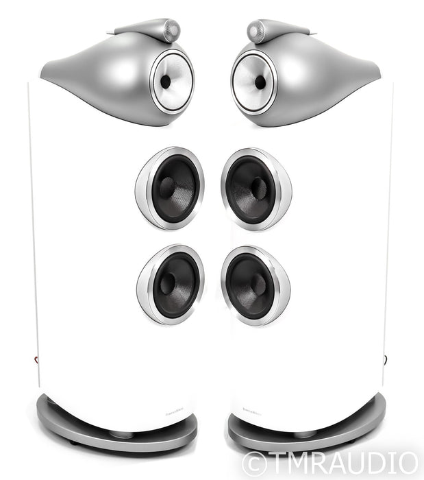 B&W 802 D3 Floorstanding Speakers; D-3; Satin White Pair