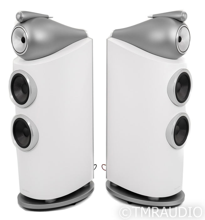 B&W 802 D3 Floorstanding Speakers; D-3; Satin White Pair
