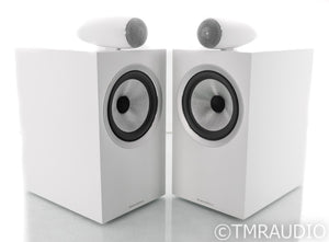 B&W 705 S2 Bookshelf Speakers; White Pair