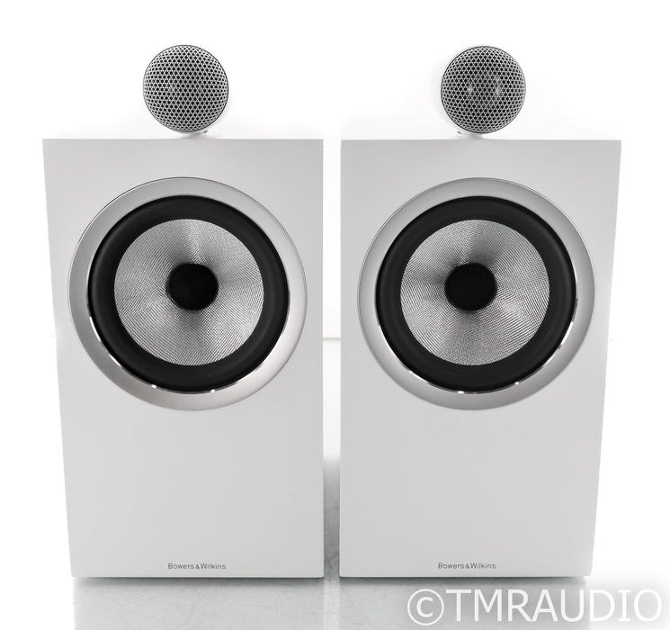 B&W 705 S2 Bookshelf Speakers; White Pair