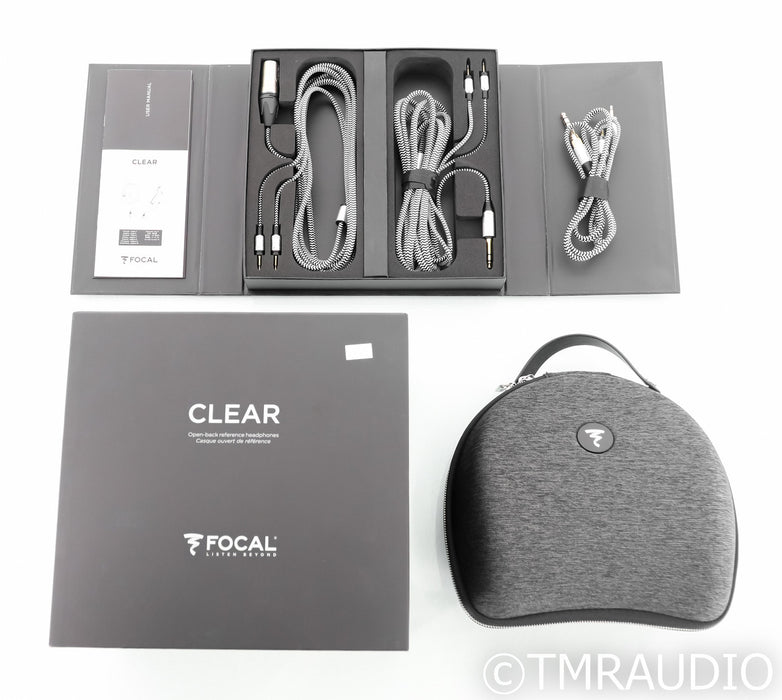 Focal Clear Open-Back Headphones; Silver