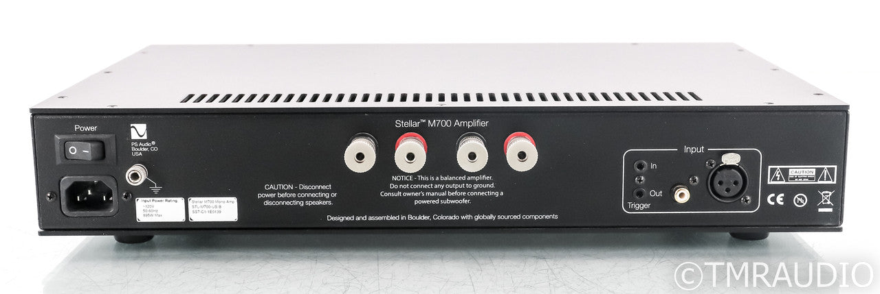 PS Audio Stellar M700 Mono Power Amplifier; M-700; Single (Used)
