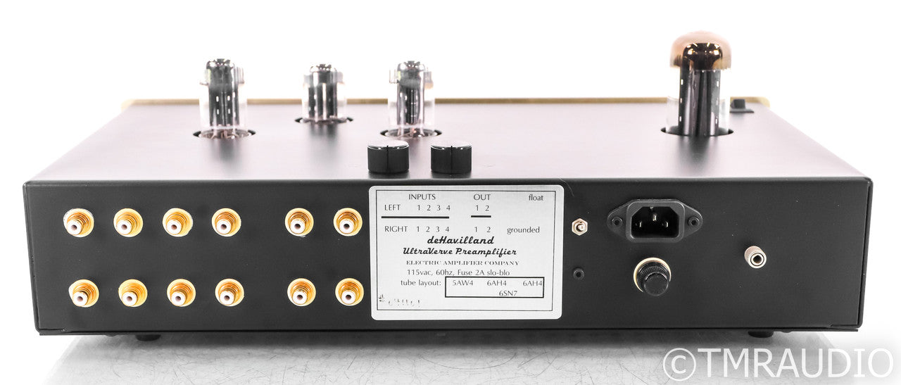deHavilland UltraVerve Stereo Tube Preamplifier; Gold