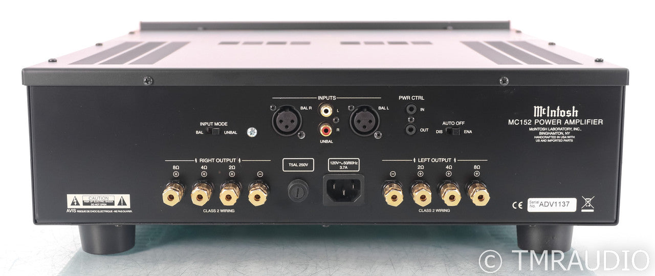 McIntosh MC152 Stereo Power Amplifier; MC-152