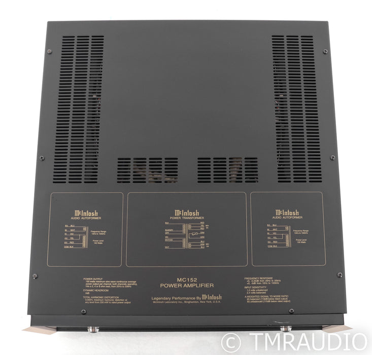McIntosh MC152 Stereo Power Amplifier; MC-152
