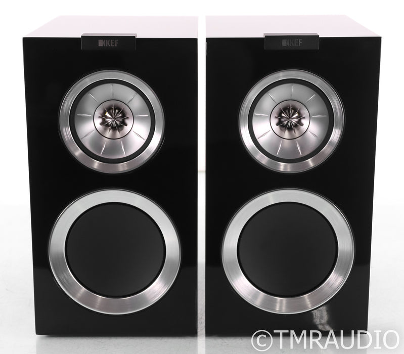 KEF R300 Bookshelf Speakers; Reference 300; Black Pair