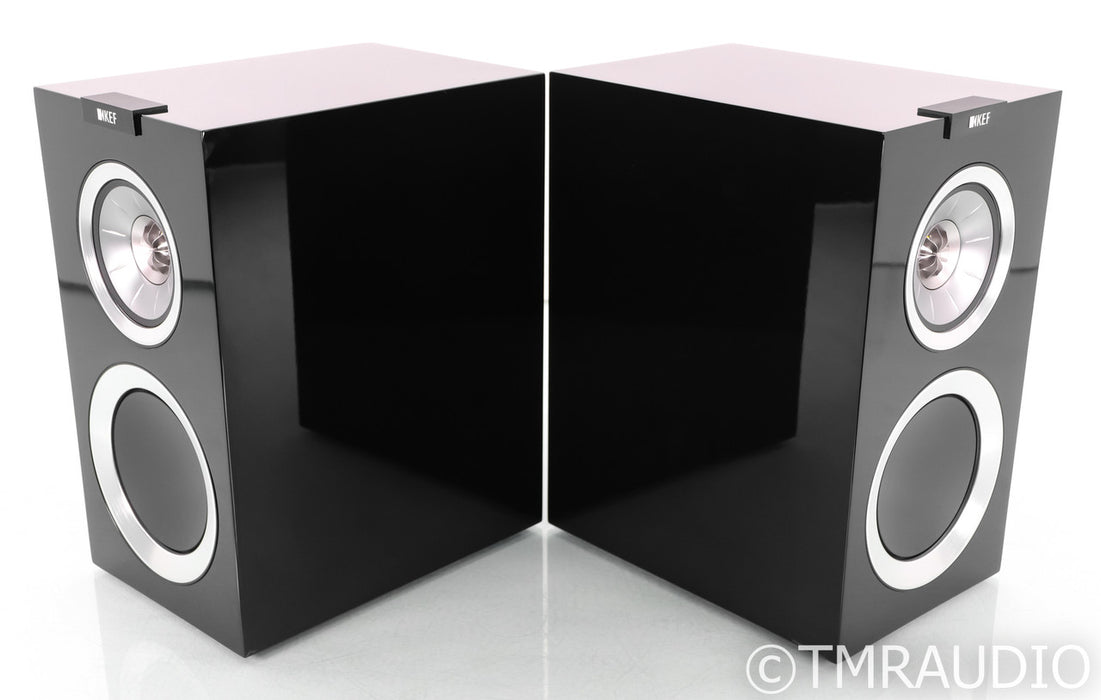 KEF R300 Bookshelf Speakers; Reference 300; Black Pair