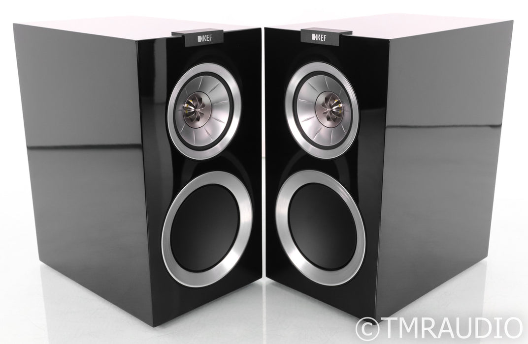 KEF R300 Bookshelf Speakers; Reference 300; Black Pair