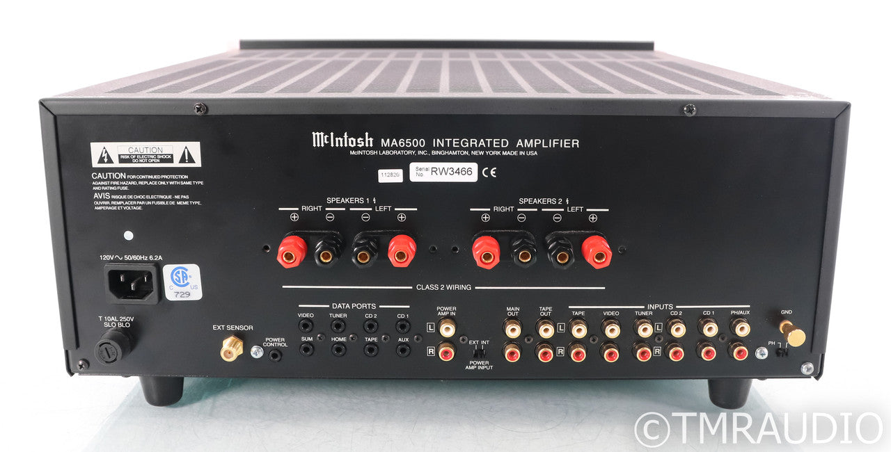 McIntosh MA-6500 Stereo Integrated Amplifier; Remote; MM Phono; MA6500