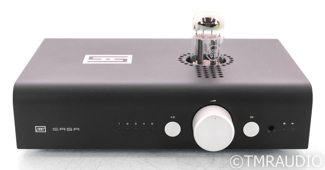 Schiit Saga+ Stereo Tube Hybrid Preamplifier; Black; Remote