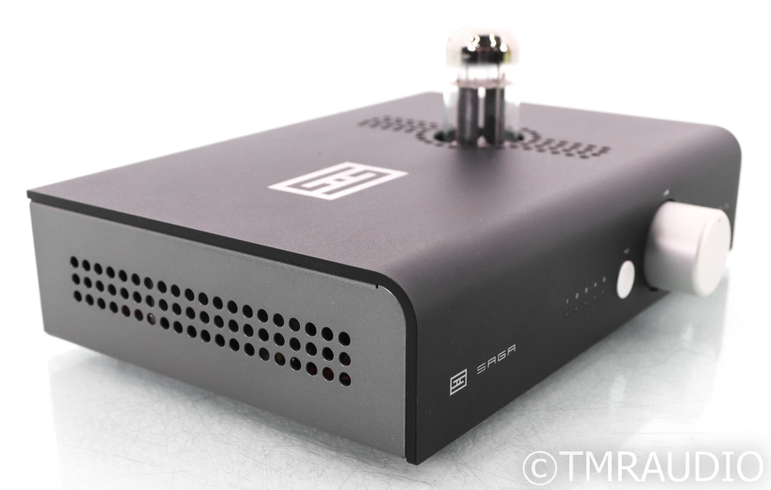 Schiit Saga+ Stereo Tube Hybrid Preamplifier; Black; Remote