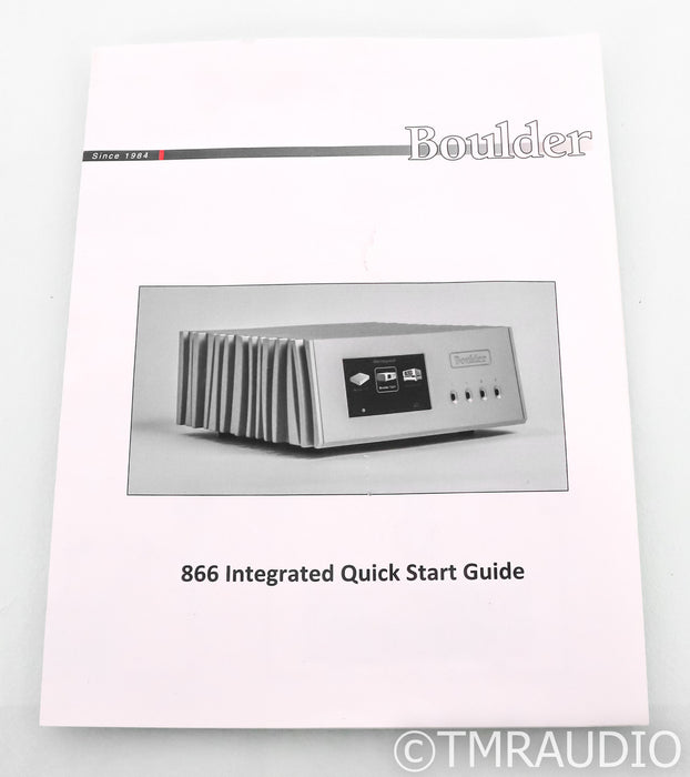 Boulder 866 Stereo Integrated Streaming Amplifier; Roon Ready; Airplay