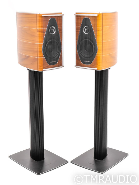 Sonus Faber Olympica Nova 1 Bookshelf Speakers; Walnut Pair w/ Stands