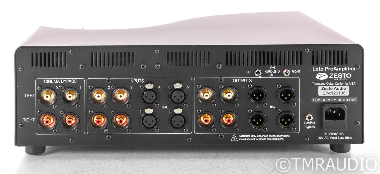 Zesto Audio Leto Stereo Tube Preamplifier; Remote