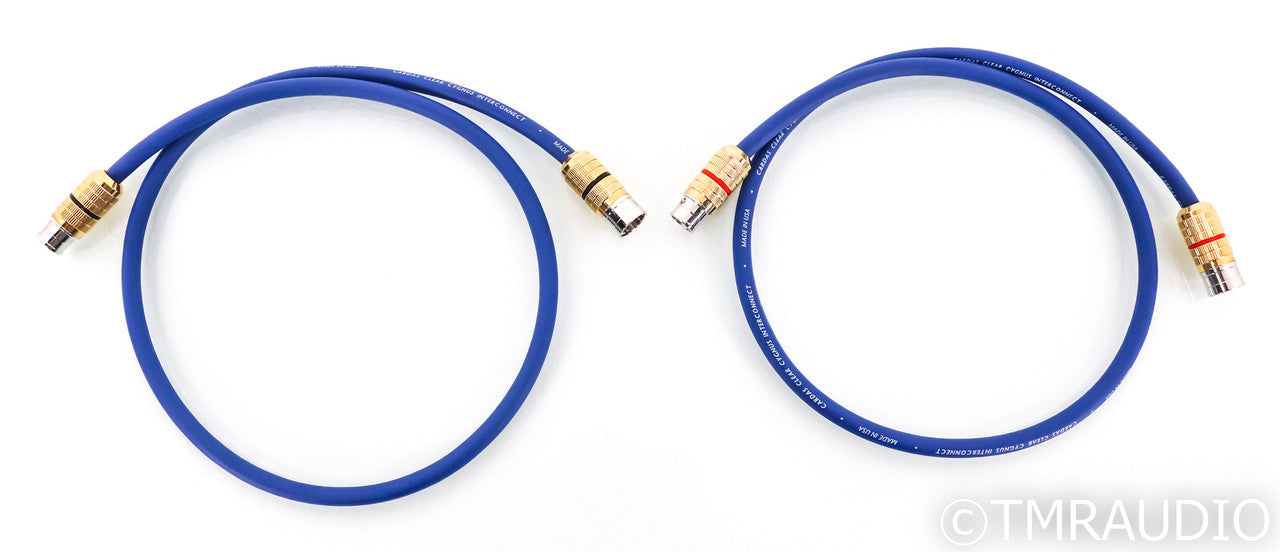 Cardas Clear Cygnus XLR Cables; 1m Pair Balanced Interconnects; Upgraded XLR