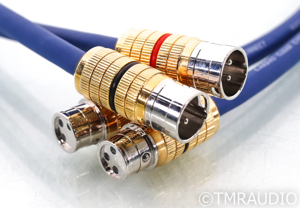 Cardas Clear Cygnus XLR Cables; 1m Pair Balanced Interconnects; Upgraded XLR