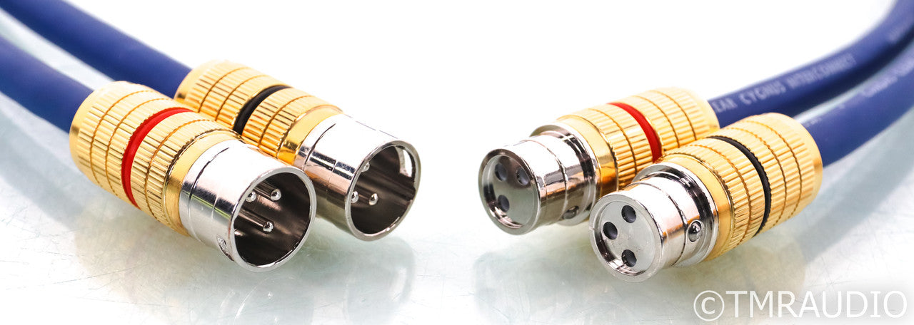 Cardas Clear Cygnus XLR Cables; 1m Pair Balanced Interconnects; Upgraded XLR