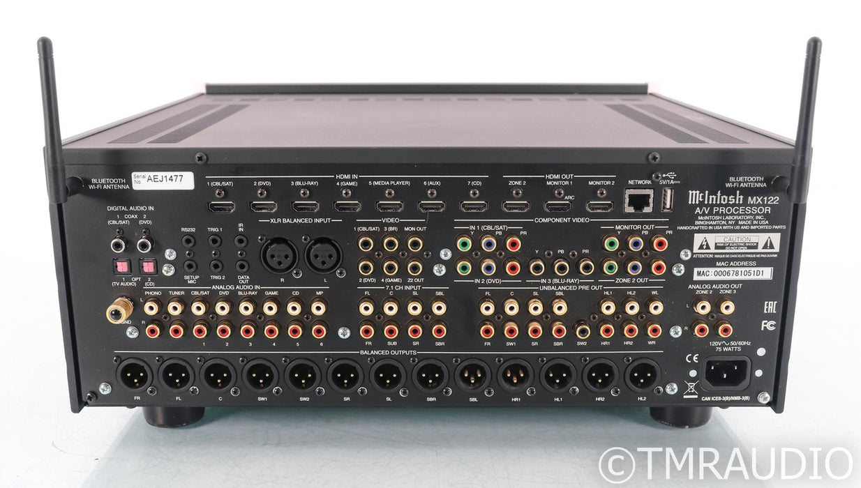 McIntosh MX122 11.2 Channel Home Theater Processor; MX-122; Remote; Bluetooth