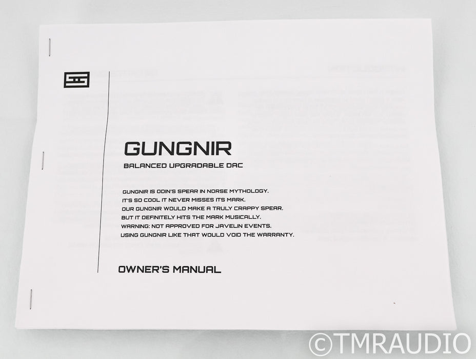 Schiit Gungnir Multibit DAC; D/A Converter; Gen 5 USB (1/3)