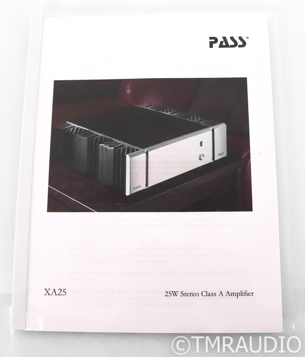 Pass Labs XA25 Stereo Power Amplifier; XA-25