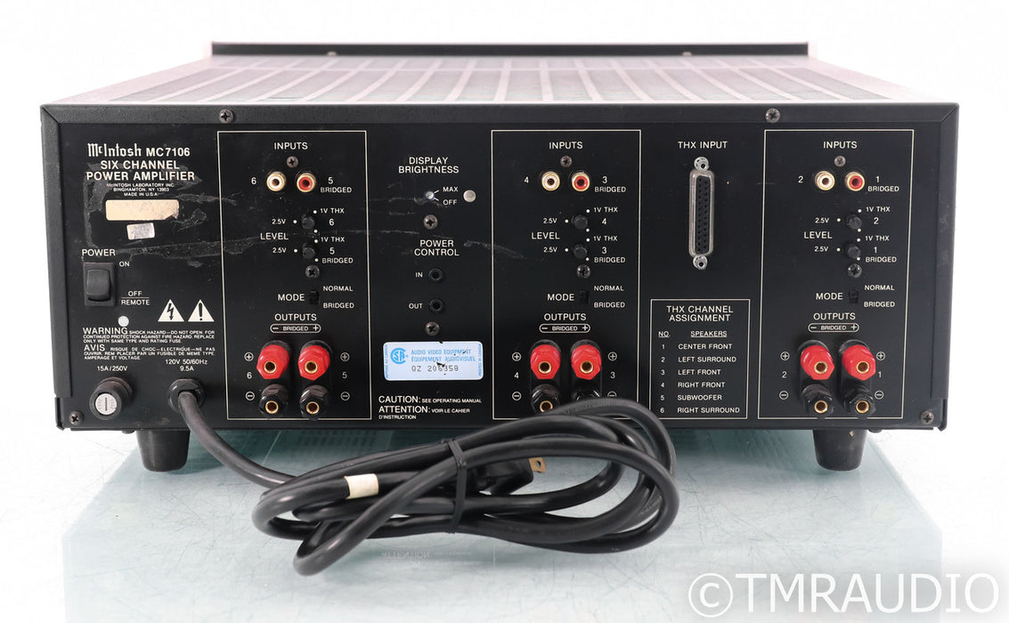 McIntosh MC7106 6-Channel Power Amplifier; MC-7106