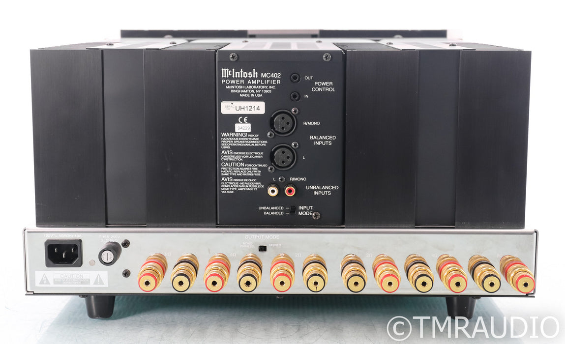 McIntosh MC402 Stereo Power Amplifier; MC-402