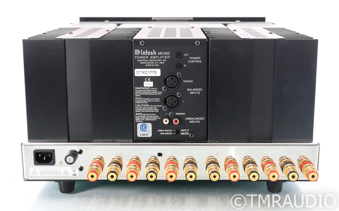 McIntosh MC402 Stereo Power Amplifier; MC-402