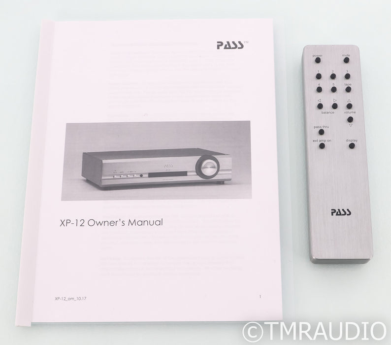 Pass Labs XP-12 Stereo Preamplifier; Remote; XP12
