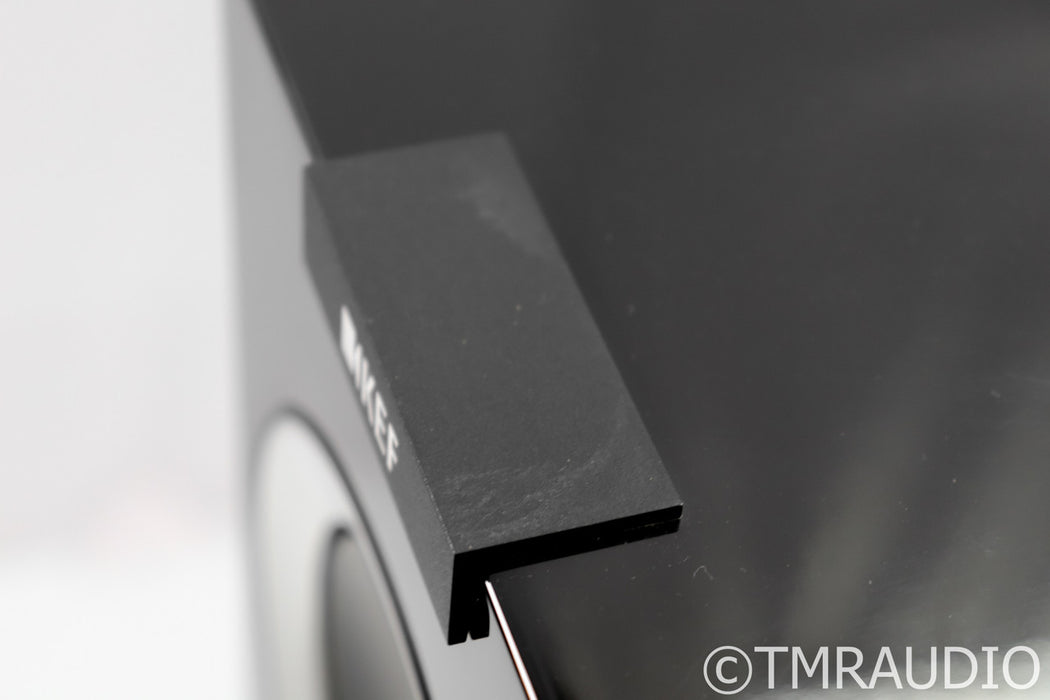 KEF R500 Floorstanding Speakers; R-500; Piano Black Pair