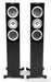KEF R500 Floorstanding Speakers; R-500; Piano Black Pair