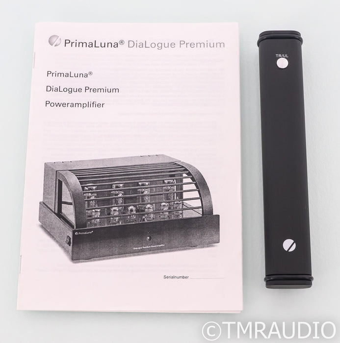 PrimaLuna DiaLogue Premium Stereo Tube Power Amplifier; Remote; Black