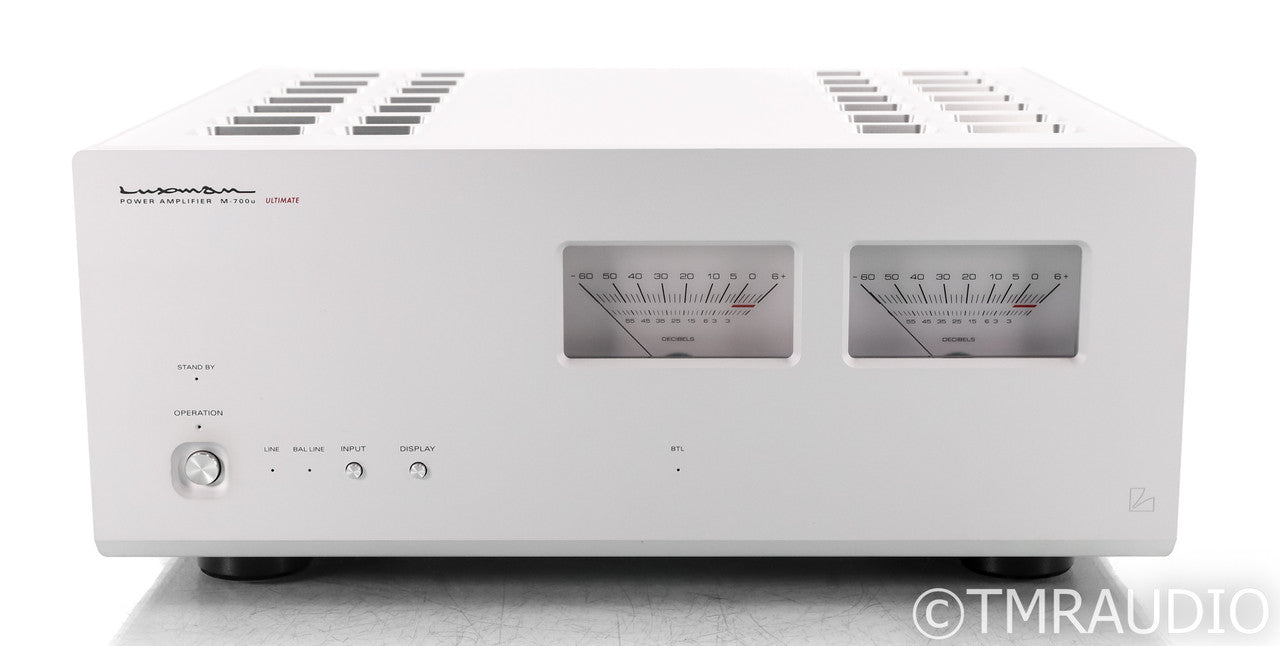 Luxman M-700u Stereo Power Amplifier; M700 Ultimate; Silver